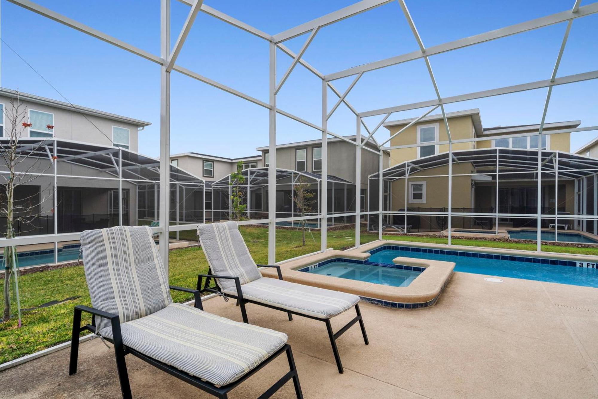 Gorgeous 5 Bd Home W Private Pool Next To Disney Кисими Екстериор снимка